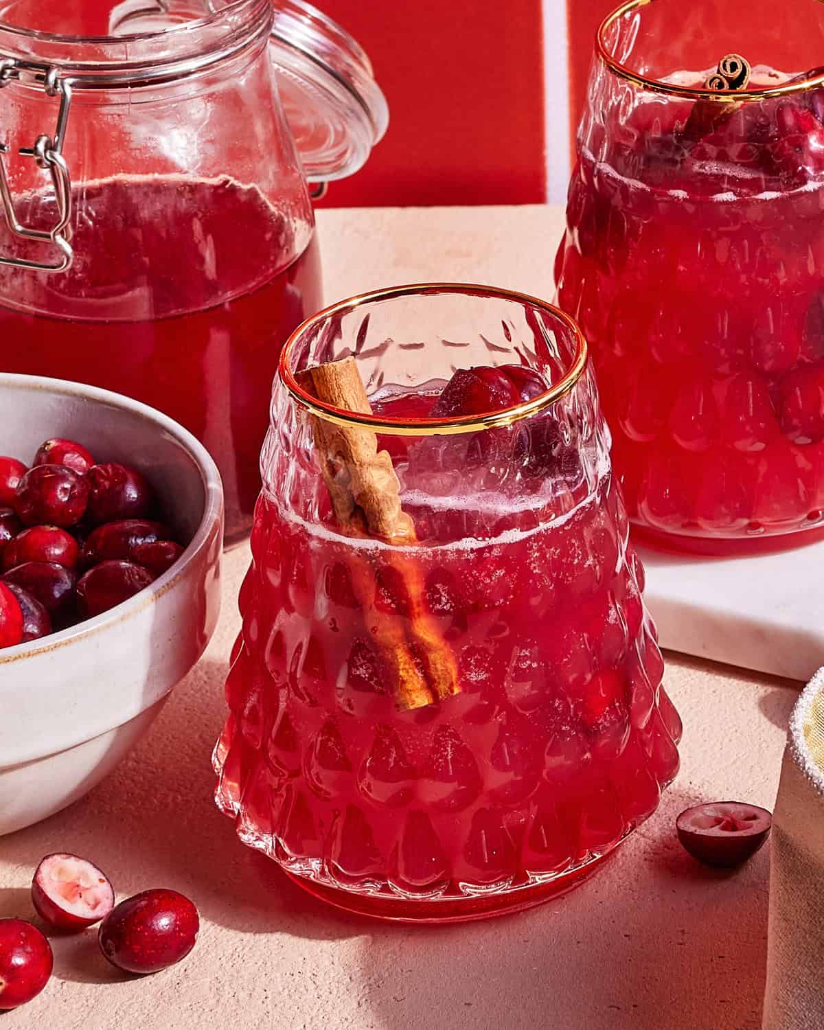 Balanced Spiced Cranberry Orange Party Drink for All Guests